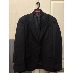 Dior Tuxedo Jacket Satin Lapels Made in USA Prom Wedding Party Formal Gala